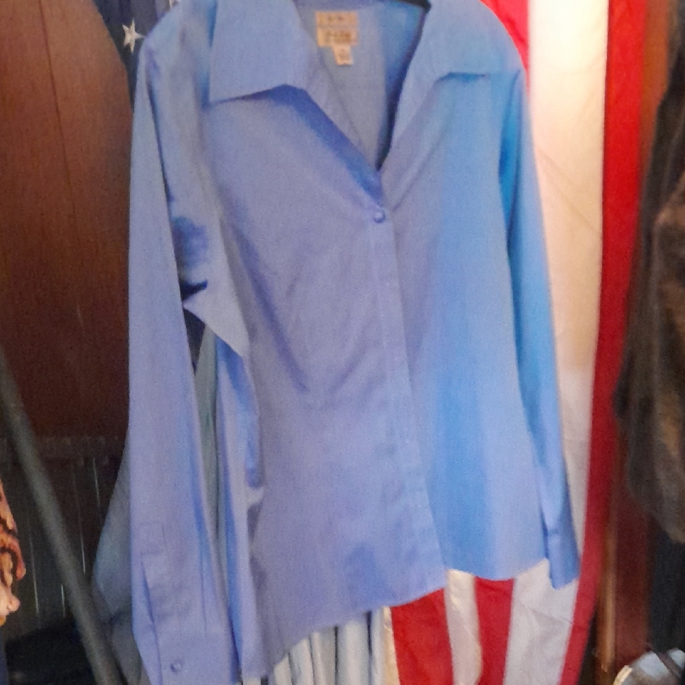 Blue Button-Up Shirt